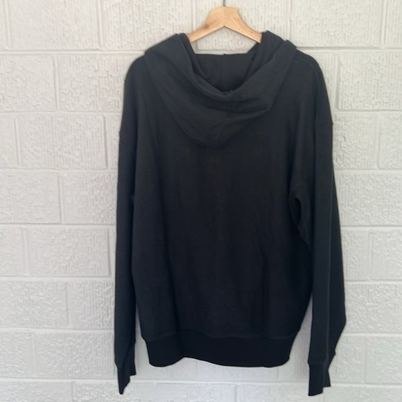 Adidas Men’s Elevated All Szn Terry Hooded Sweatshirt Size Large in Black NWT - Picture 4 of 10